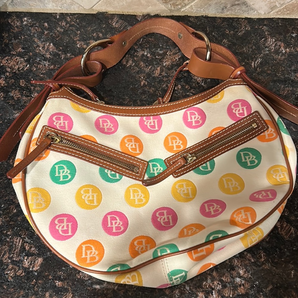 Dooney and Bourke Logo Hobo Bag Excellent Condition
